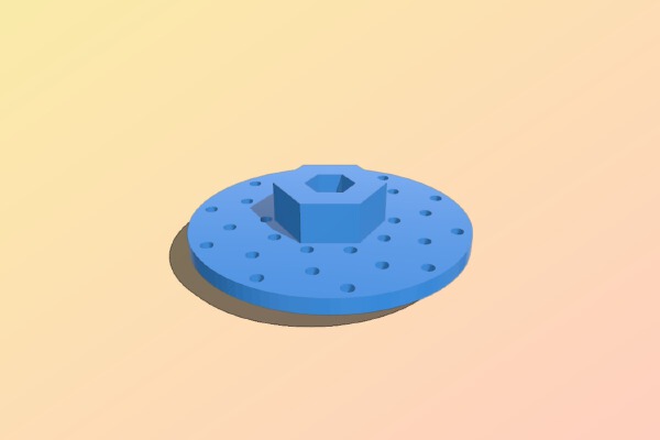 WPL D12 hex adapter brake disk | 3d print model