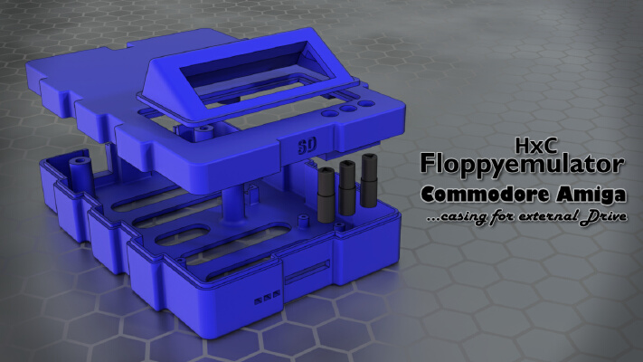 HxC Floppyemulator casing | 3d print model