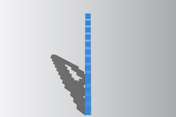 A Minecraft Fishing-rod | 3d print model