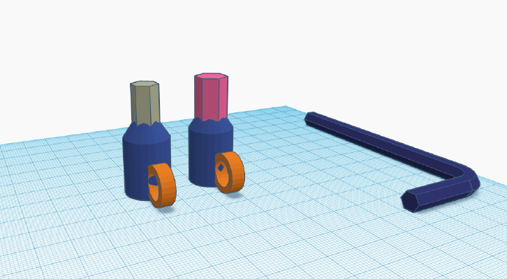Hex Key Adapter (Metric Allen) _ Inbus Aufsatz 6mm to 8mm_10mm | 3d print model