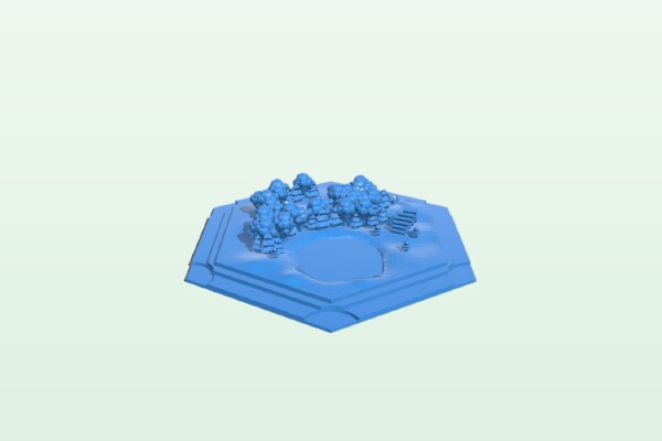 Catan Lumber Wood Terrain | 3d print model