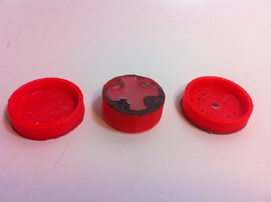 Flexible Spider Shaft Coupler with Hot Glue Spider | 3d print model