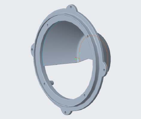 6.5" to 8" speaker base for car door, miata approved | 3d print model