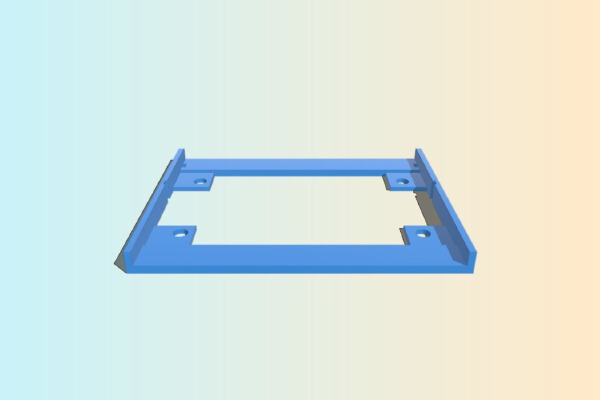 Motorcycle License Plate Frame | 3d print model