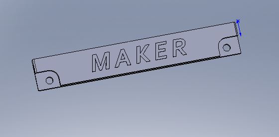 Maker Licence Plate Bracket | 3d print model