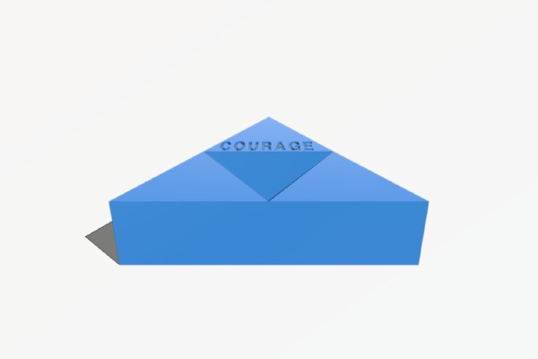 Courage Triforce | 3d print model