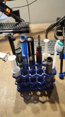 desktop honeycomb organizer | 3d print model