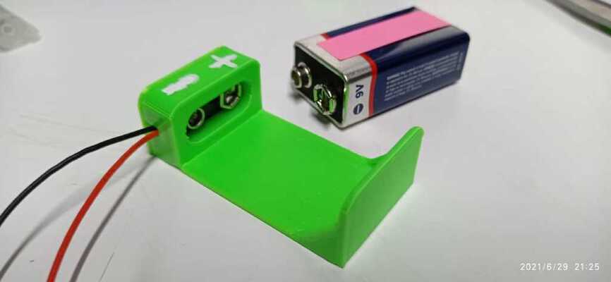 Holder 9V Battery | 3d print model