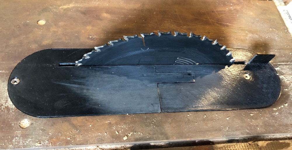 Craftsman Model 113 Contractor Table Saw Zero Clearance Throat Plate Insert with Splitter
