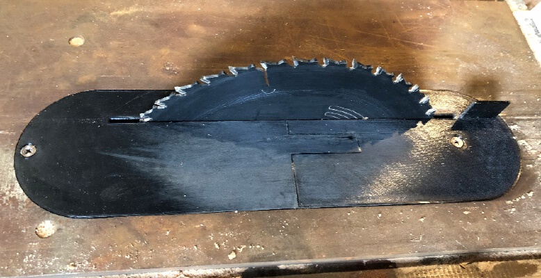 Craftsman Model 113 Contractor Table Saw Zero Clearance Throat Plate Insert with Splitter | 3d print model