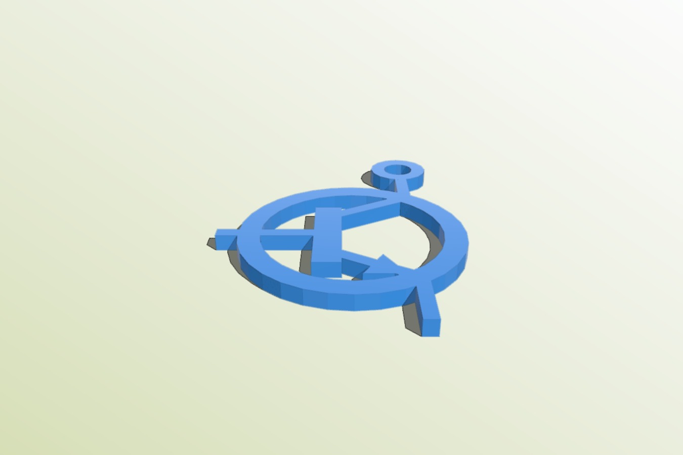 NPN Transistor Keychain
