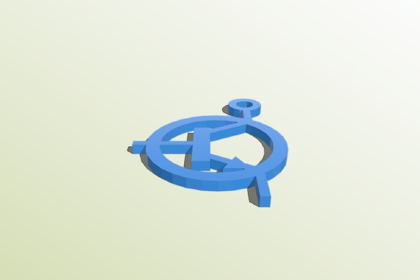 NPN Transistor Keychain | 3d print model