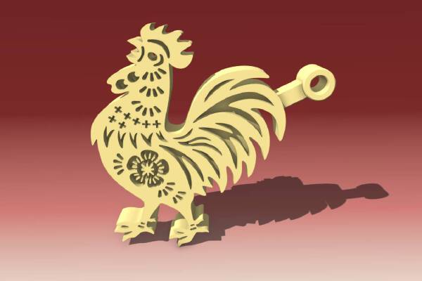 Rooster - Celebrating Chinese New Year 2017 | 3d print model