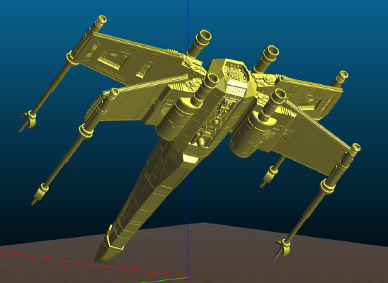 X-Wing T-65 very detailed | 3d print model