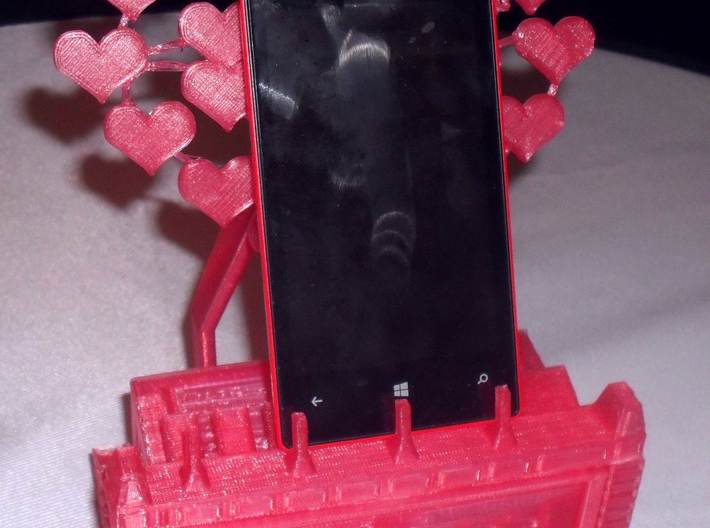 Love heart mobile phone stand.