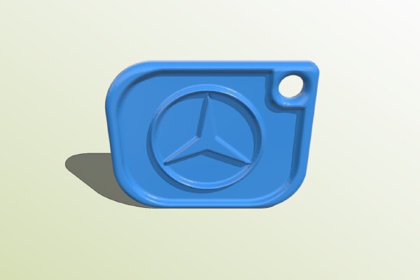 Mercedes keychain | 3d print model