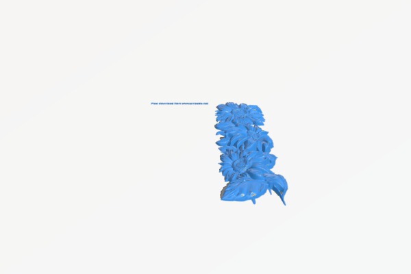 Columns of sunflowers | 3d print model