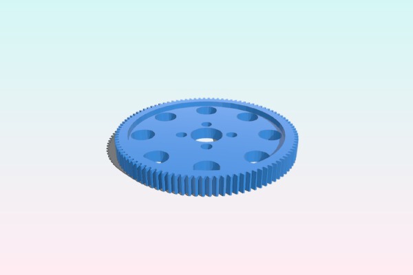 Sakura D4 100 tooth 48p gear | 3d print model