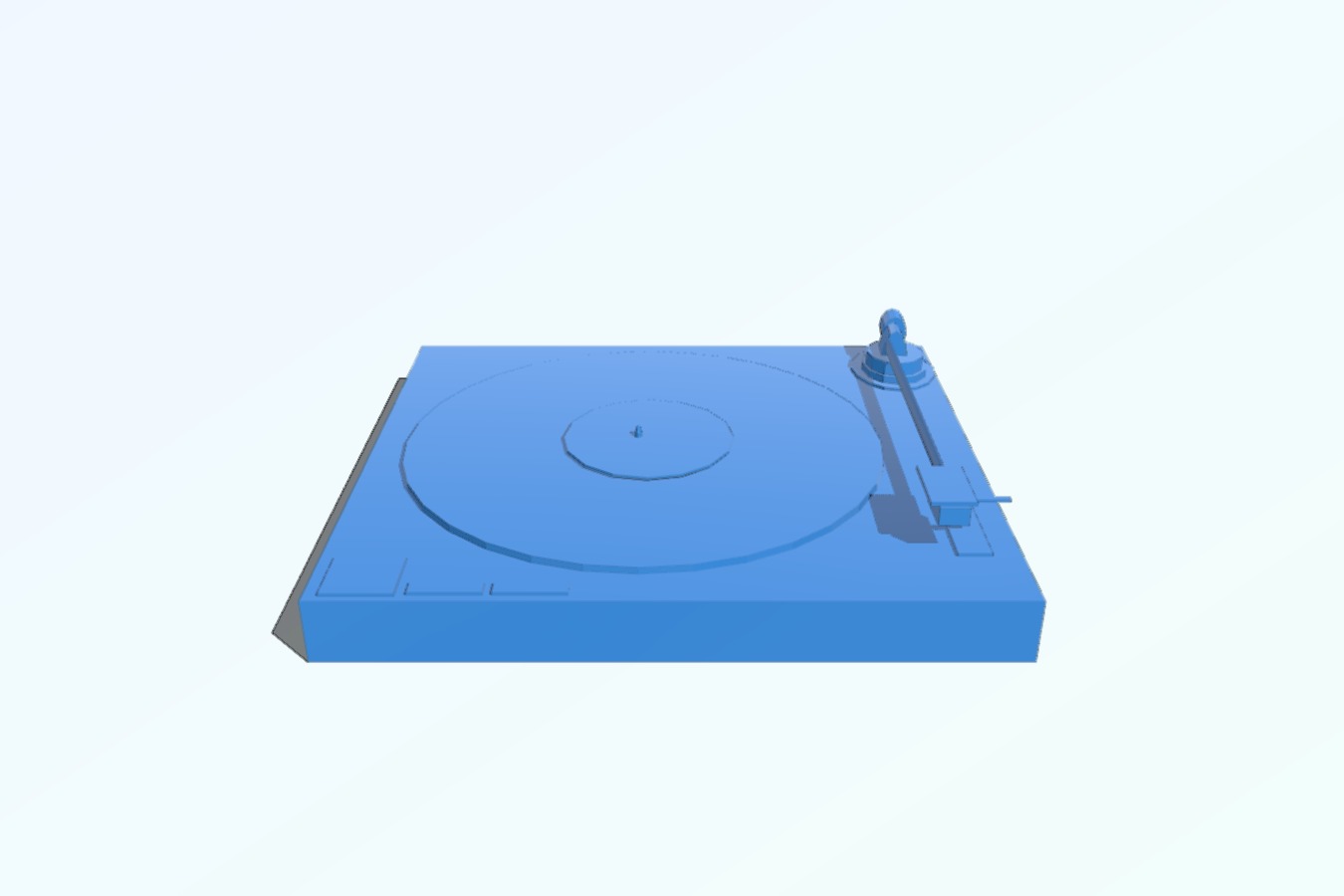 Dj Record Turntable for 3D Printer