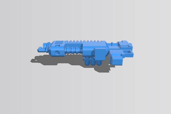 Hot Gas Gun for Martian Rad Boys or Longshots | 3d print model