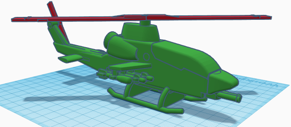 AH-1 Huey Cobra | 3d print model