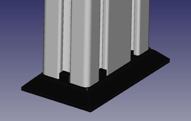 Profile 40x40 and 40x80 cap _ foot | 3d print model