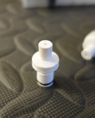 Squirt Nozzle Hose Adapter for Wound Irrigation | 3d print model