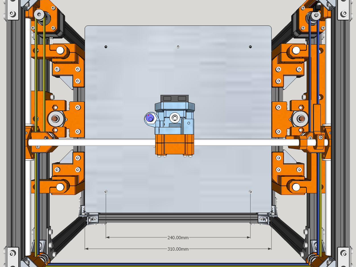 HyperCube Evolution 2020 - Reinforced, Captive Nuts, Easy Print