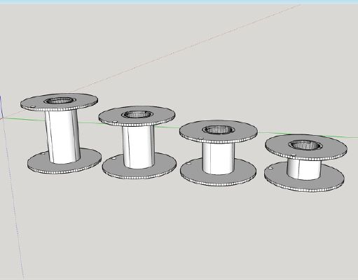 Wire Spools Collection | 3d print model