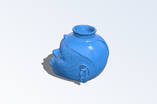 Prehistoric Native American Head Pot | 3d print model