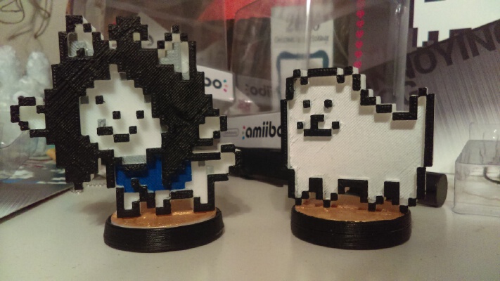 Undertale - Temmie and Annoying Dog Figures | 3d print model