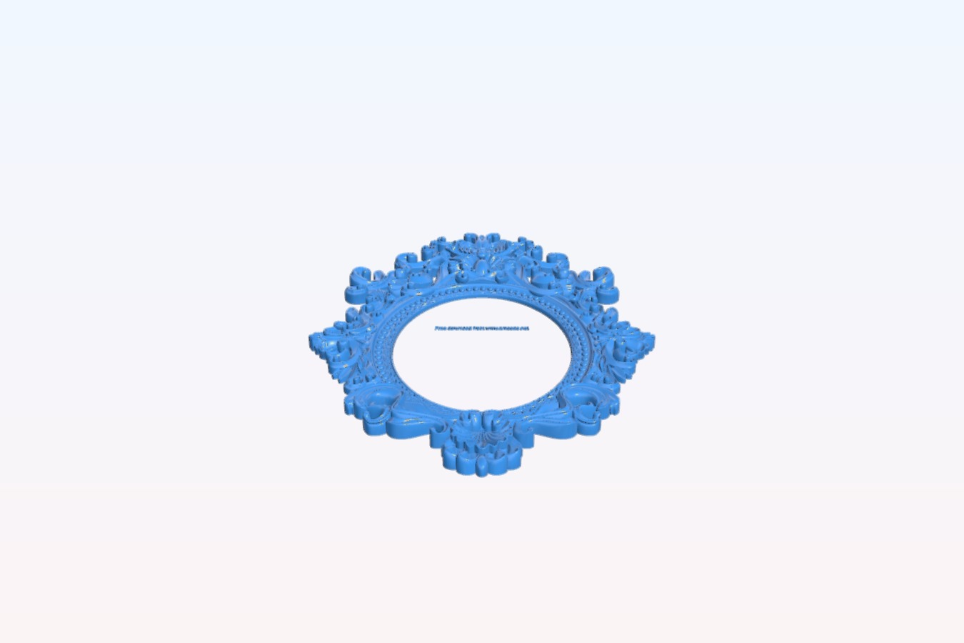 Picture frame or mirror oval