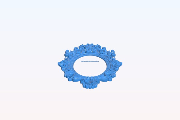 Picture frame or mirror oval | 3d print model