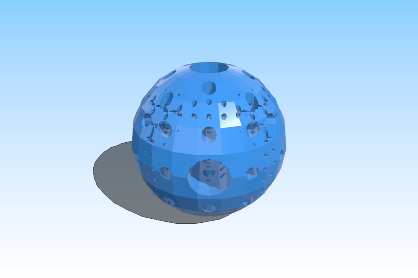 Fractal cube (sphere version)