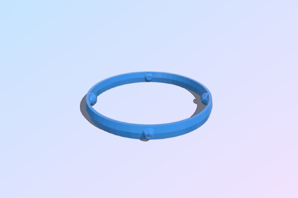 Gyroscopic Gimbal Mount for Emmett's Cube Gear | 3d print model