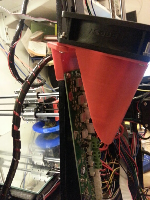 prusa i3 Zonestar p802 Melzi 80mm fan holder and duct | 3d print model