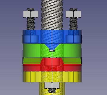 z lead screw banding wobbling compensation bracket | 3d print model