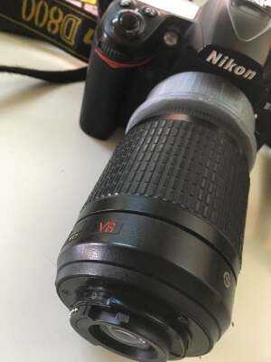 Nikon extension tube and reverse ring for Nikkor 55-200mm f_4-5.6g ed vr ii | 3d print model