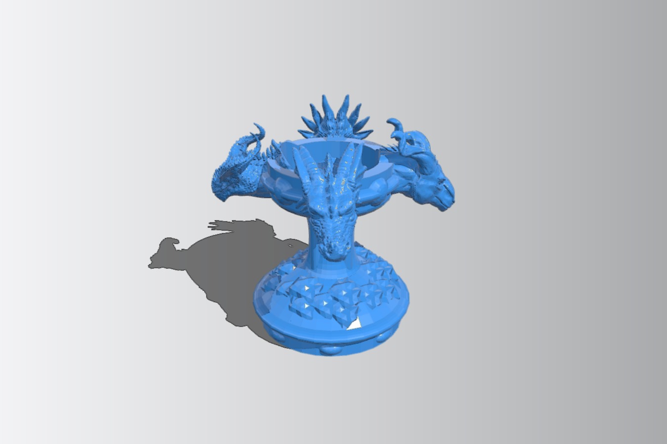 Dragons head candlestick