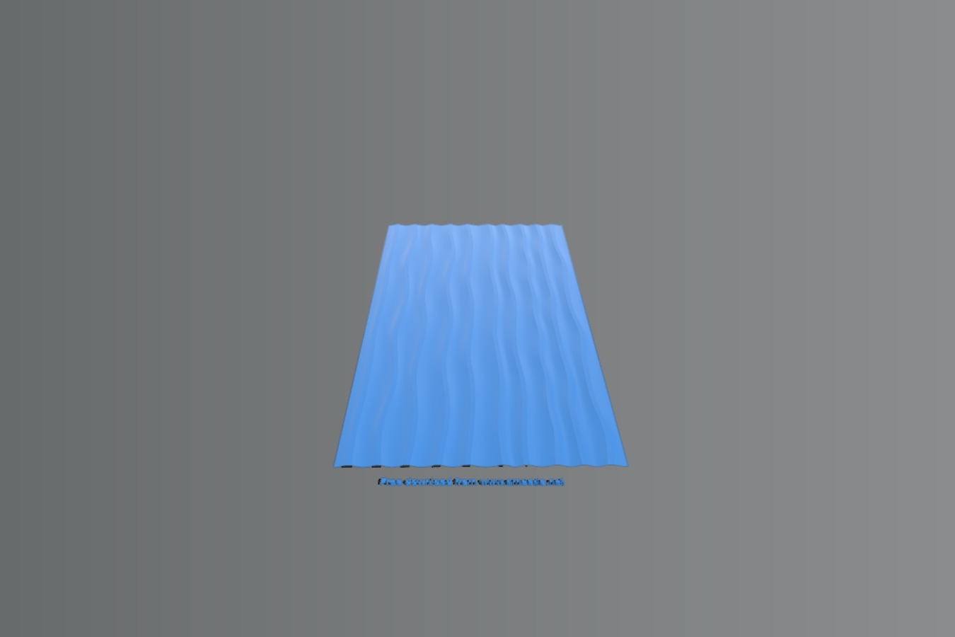 Flat plate pattern