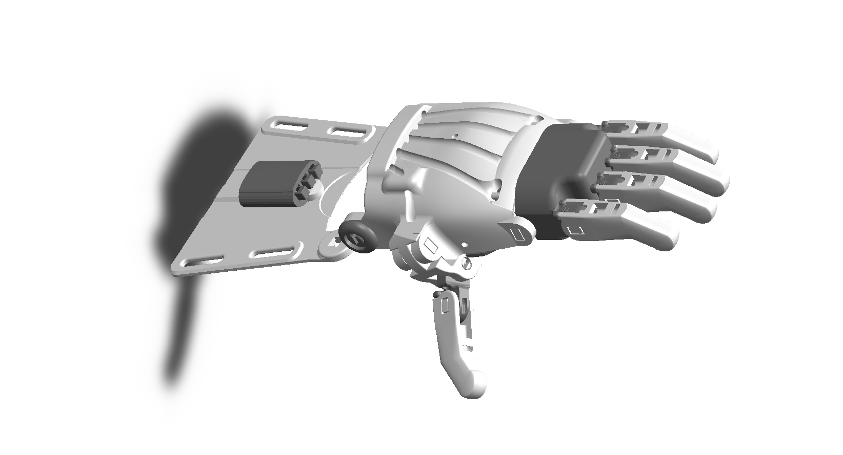Raptor Reloaded by e-NABLE - Extra length for four fingers
