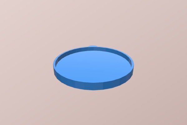 5.5 ounce cat food can lid. | 3d print model