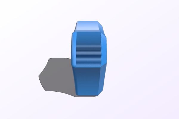 1_4 inch 20 thread captive nut knob | 3d print model