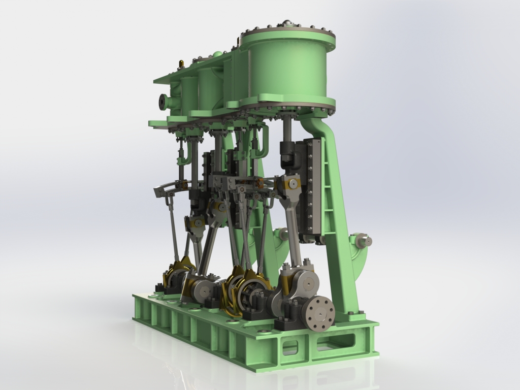 Triple Expansion Marine Steam engine update 12