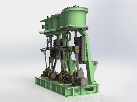Triple Expansion Marine Steam engine update 12 | 3d print model