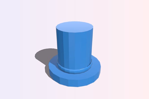 5.  Top Hat with Cherokee Tribe Symbol | 3d print model