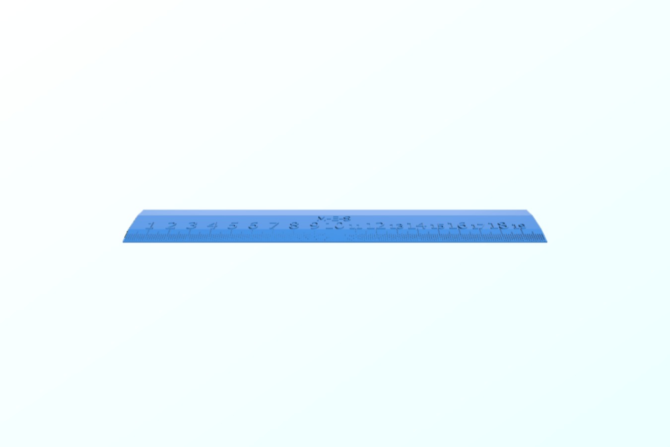 cm - mm ruler 20cm