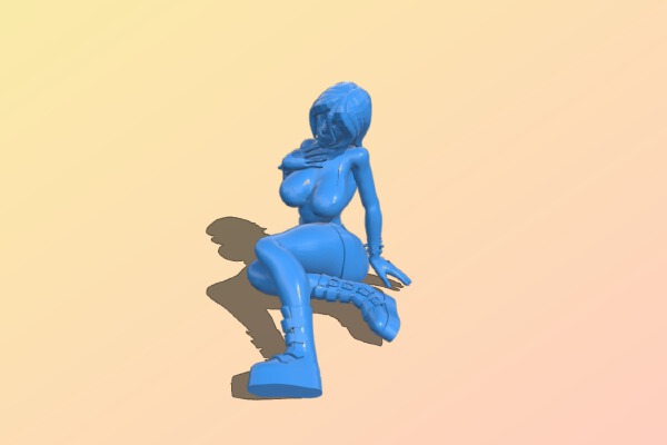 Personality female student | 3d print model