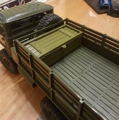 WPL B24 Battery (Wooden Style) Military Box | 3d print model