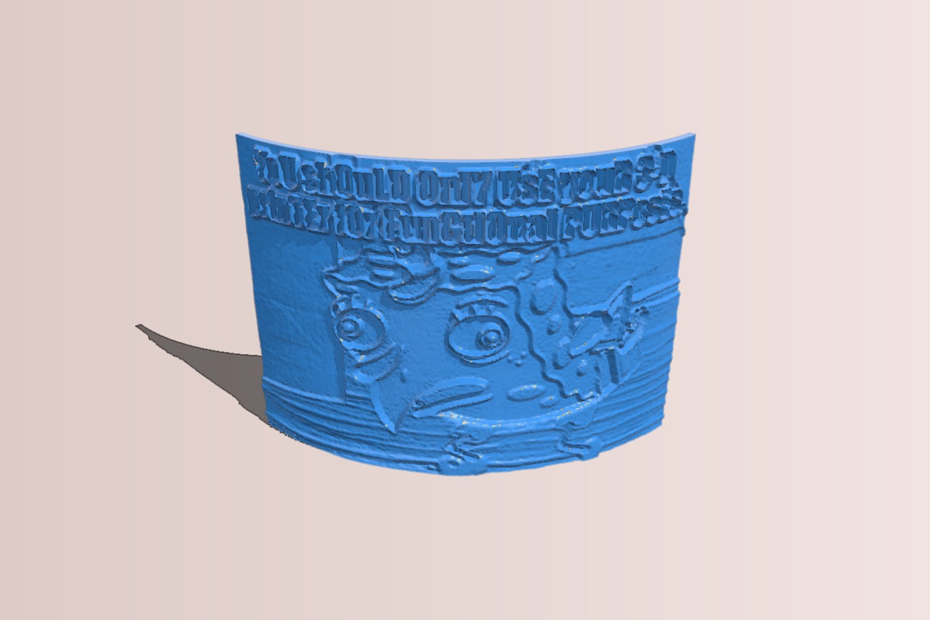 Mocking Spongebob Lithophane